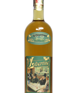 Libertine 72 Absinth - gelblicher Absinth in einer 0,7 Liter Flasche aus durchsichtigem Glas mit zwei grünen Etiketten