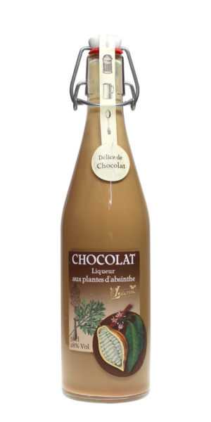 Libertine Chokolat - Absinthlikör mit Schokolade in einer 0,5 Liter Flasche mit Bügelverschluss