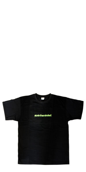 Werbegeschenk: schwarzes T-Shirt mit Absinth-Aufschrift