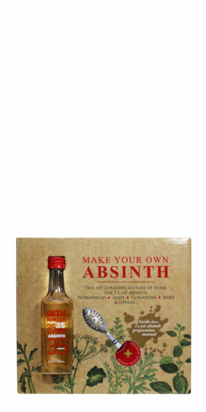 Make your own absinth - Dieser Absinth Set besteht aus 5cl Absinth, einem Absinth-Löffel und Kräutern sowie einer Anleitung zum Absinth Selbermachen
