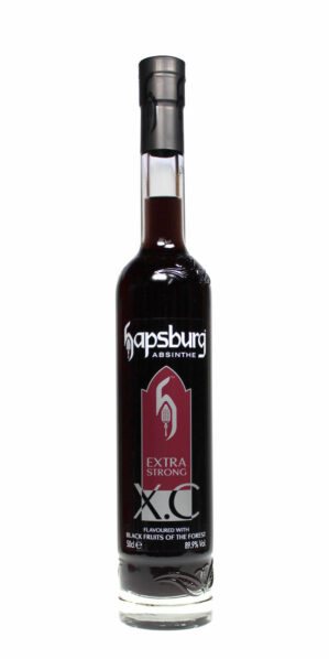 Hapsburg extra strong Absinthe schwarz in einer schönen schmalen 0,5 Liter Flasche