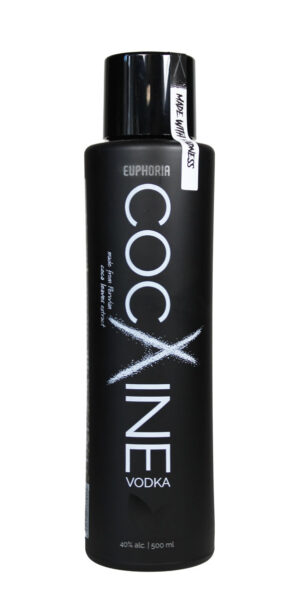 Euphoria Cocxine Vodka 40% Vol. in schwarzer 0,5l Flasche